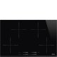 Smeg Universal SI7844B piano cottura Nero Da incasso 78 cm Piano cottura a induzione 4 Fornello(i) 2