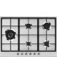 Smeg PX375L piano cottura Acciaio inox Da incasso Gas 5 Fornello(i) 2