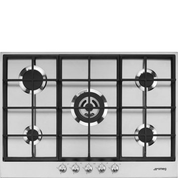 Smeg PX175 piano cottura Acciaio inox Da incasso Gas 5 Fornello(i)