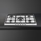 Smeg PX175 piano cottura Acciaio inox Da incasso Gas 5 Fornello(i) 3
