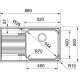 Franke Smart SRX 611-86 LB Lavello ad incasso Rettangolare Acciaio inox 3