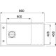 Franke Fresno FSG 111 Lavello sottopiano Rettangolare Fragranito 3