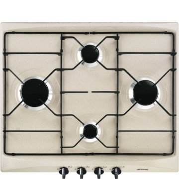 Smeg S264AV2 piano cottura Beige Da incasso Gas 4 Fornello(i)