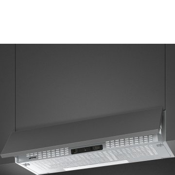 Smeg KSEIR92SE2 cappa aspirante Semintegrato (semincassato) Argento 225 m³/h