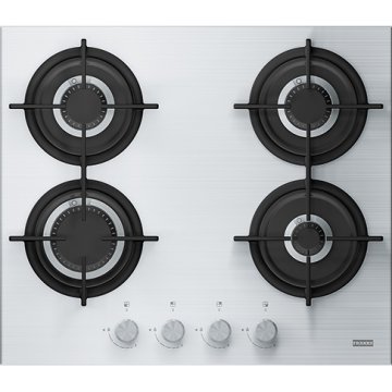 Franke Crystal Steel Pro FHCR 604 4G HE XA C Acciaio inox Da incasso 60 cm Gas 4 Fornello(i)