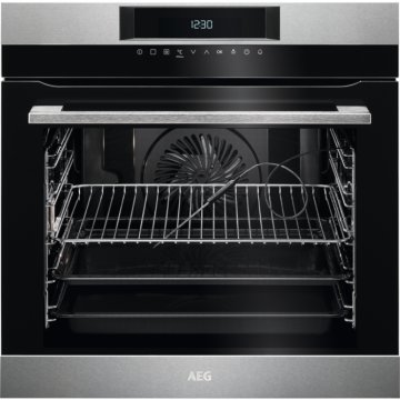 AEG BPK642020M 71 L 3000 W Nero, Acciaio inox