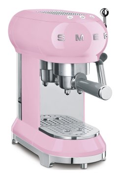 Smeg Macchina da Caffè Espresso Manuale 50's Style – Rosa LUCIDO – ECF01PKEU