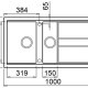 Elleci Best 475 G40 Lavello montato su piano Rettangolare Granitek 3