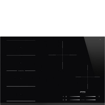 Smeg Universal Universale Piano di cottura SI1F7845B Nero