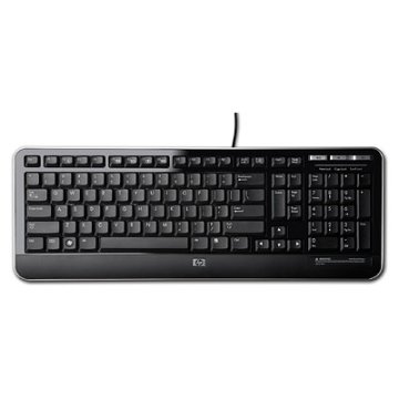 HP QY776AA tastiera Ufficio USB QWERTY Inglese Nero