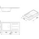 Smeg LZ150AV2 lavello Lavello montato su piano Rettangolare Composito 3