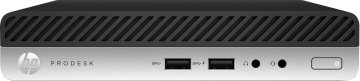 HP ProDesk 400 G5 Intel® Core™ i3 i3-9100T 8 GB DDR4-SDRAM 256 GB SSD Windows 10 Pro Mini PC Nero, Argento