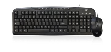 Ewent EW3123 tastiera Mouse incluso USB QWERTY Italiano Nero