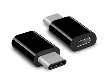 Hamlet XADTC-UM-MF adattatore per inversione del genere dei cavi USB-C Micro USB Nero