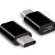 Hamlet XADTC-UM-MF adattatore per inversione del genere dei cavi USB-C Micro USB Nero 2