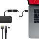 Hamlet XADTC-U2A-MF02 cavo USB USB 3.2 Gen 1 (3.1 Gen 1) 0,2 m USB A USB C Nero 5
