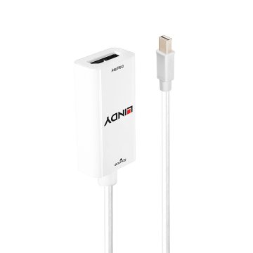 Lindy 38309 cavo e adattatore video 0,1 m Mini DisplayPort HDMI tipo A (Standard) Bianco
