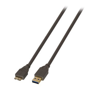 Lindy 41867 cavo USB 2 m USB 3.2 Gen 1 (3.1 Gen 1) USB A Micro-USB B Antracite