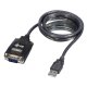 Lindy 42686 cavo seriale Nero 1,1 m USB tipo A DB-9 3