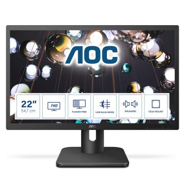 AOC E1 22E1D Monitor PC 54,6 cm (21.5") 1920 x 1080 Pixel Full HD LED Nero