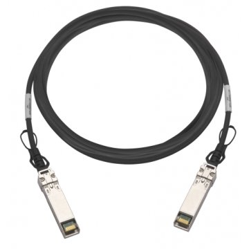 QNAP CAB-DAC30M-SFPP-DEC02 cavo InfiniBand e in fibra ottica 3 m SFP+ Nero, Metallico