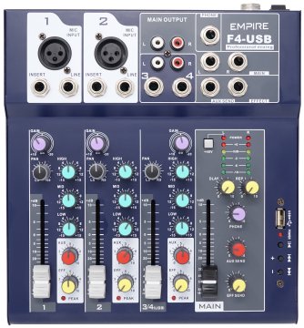 Empire Media F4-USB 4 canali Blu marino