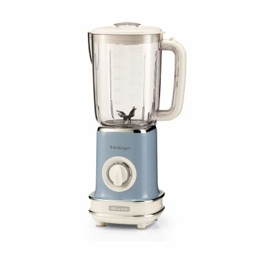 Ariete 568 Frullatore 1,5 Litri - Tazza graduata - 2 velocità + pulse - 500 Watt - Linea Vintage - Celeste