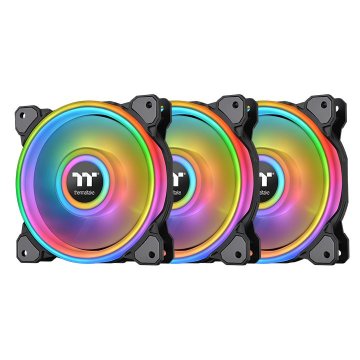 Thermaltake Riing Quad 12 RGB Case per computer Ventilatore 12 cm Nero