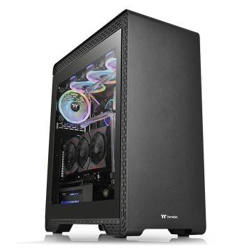 Thermaltake S500 TG Midi Tower Nero, Trasparente