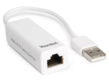 Hamlet Adattatore USB 2.0 to Lan velocità di trasferimento fino a 10/100 Mbps