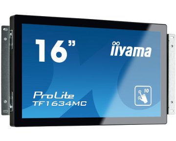 iiyama ProLite TF1634MC-B6X Monitor PC 39,6 cm (15.6") 1366 x 768 Pixel LED Touch screen Nero