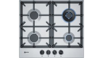 Neff T26DS59N0 piano cottura Acciaio inox Da incasso 60 cm Gas 4 Fornello(i)