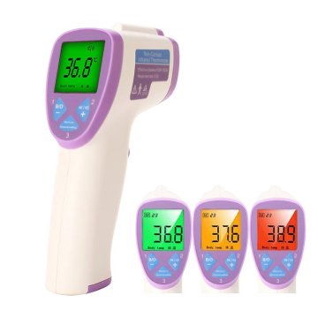 Arya Health Care YI-400 termometro digitale per corpo Termometro a rilevamento remoto Blu, Viola, Bianco Universale Pulsanti