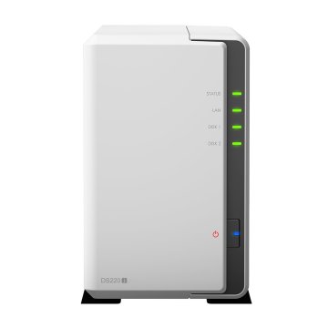 Synology DiskStation DS220j NAS Mini Tower Realtek RTD1296 0,512 GB DDR4 0 TB DiskStation Manager Bianco