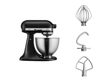 KitchenAid 5K45SSEBM Sbattitore con base 275 W Nero