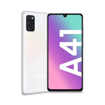 Samsung Galaxy A41 , Bianco, 6.1, Wi-Fi 6 (802.11ax)/LTE, 64GB