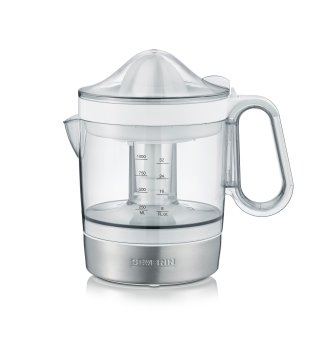 Severin CP 3535 spremiagrumi Spremiagrumi manuale 40 W Acciaio inox, Bianco