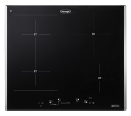 De’Longhi PIN 65 TC Nero Da incasso 60 cm Piano cottura a induzione 4 Fornello(i)
