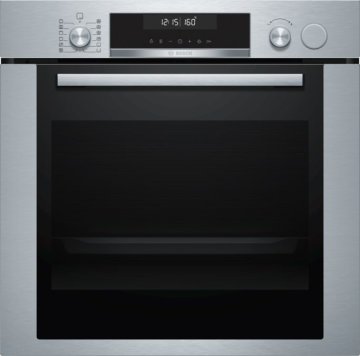 Bosch Serie 6 HRA318BS1 forno a vapore Media Acciaio inox Pulsanti, Manopola