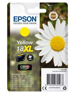 Epson Daisy Cartuccia Margherita Giallo Inchiostri Claria Home 18XL