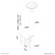 Neomounts FPMA-C200 Supporto monitor/TV a soffitto 10-40