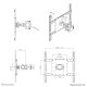 Neomounts FPMA-WP440BLACK Supporto palo per TV 23-52