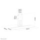 Neomounts KEYB-V200BLACK Portatastiera e portamouse Installazione VESA - larg. 65 cm 9