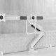Neomounts NM-D775DX3WHITE Braccio per monitor 17-27