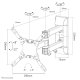 Neomounts Supporto a parete per monitor/TV 8