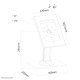 Neomounts TABLET-D300WHITE Scrivania per supporto tablet 9.7