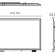 Wacebo DBLWE-E8X-86-40T-4K visualizzatore di messaggi Pannello piatto interattivo 2,18 m (86
