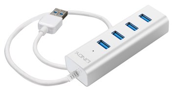 Lindy 43152 hub di interfaccia 5000 Mbit/s Bianco