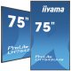 iiyama LH7542UHS-B1 visualizzatore di messaggi Pannello piatto per segnaletica digitale 189,2 cm (74.5