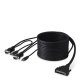 Belkin OmniView™ ENTERPRISE Series Dual-Port USB KVM Cable, 3.6m cavo per tastiera, video e mouse Nero 3,6 m 3
